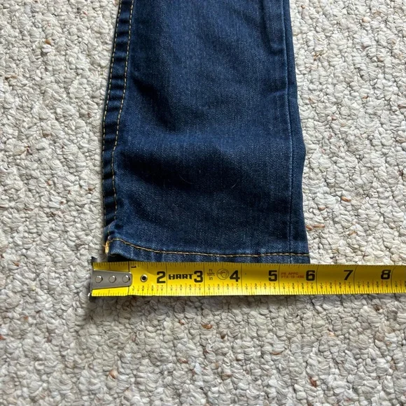 True Religion Skinny Jeans With Flaps Womens 28 Low Rise Blue Denim Dark Wash - Picture 12 of 13